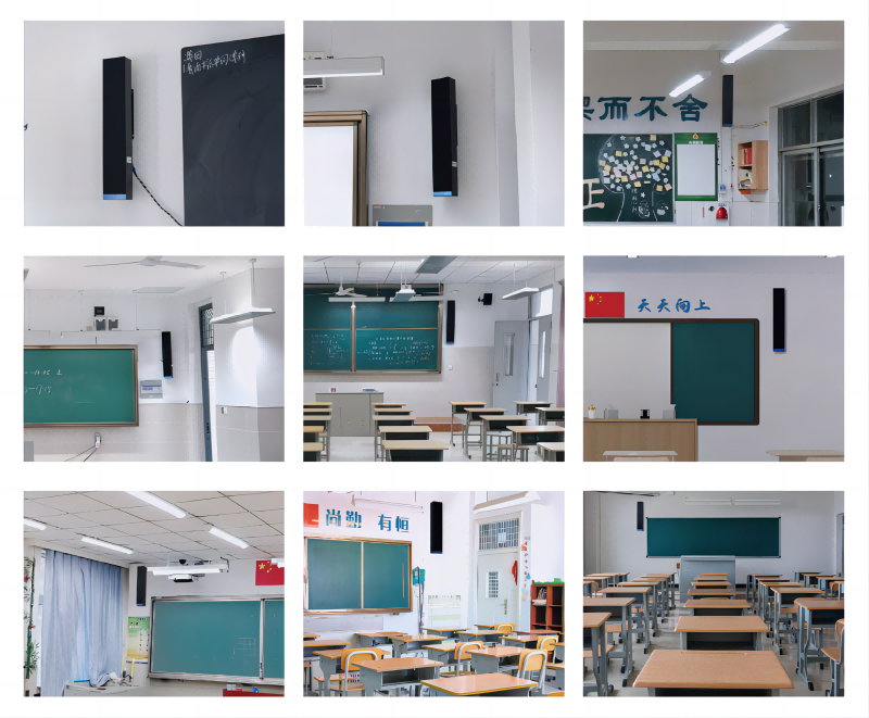 清聽聲學均衡聲場的教室擴音設備安裝案例(部分)